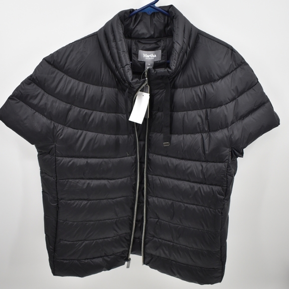 martha stewart short sleeve puffer jacket